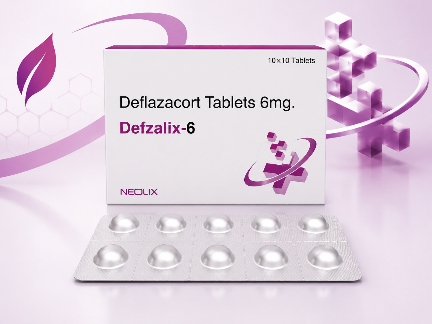 Defzalix-6 tablets pack — Deflazacort 6mg