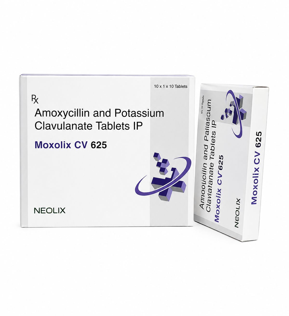 Moxolix CV 625 tablets pack — Amoxycillin and Potassium Clavulanate IP
