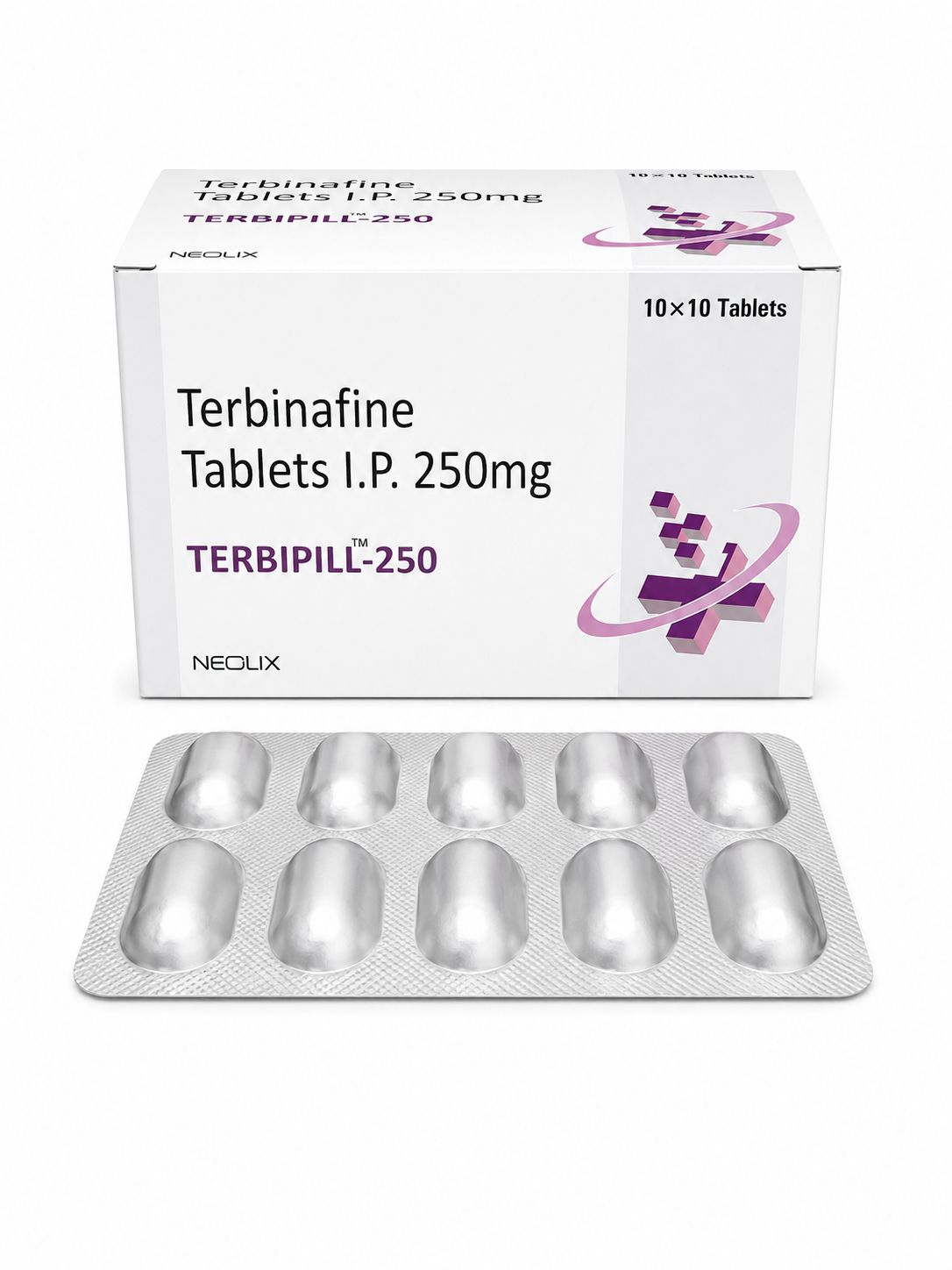 Terbipill-250 tablets pack — Terbinafine 250mg IP